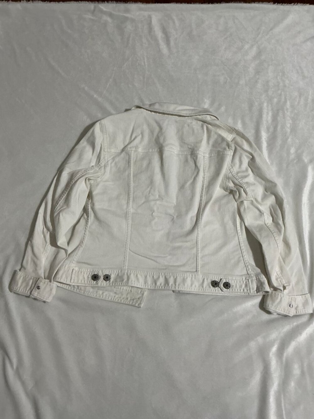 Talbots White Jean Jacket Size M - Picture 4 of 4